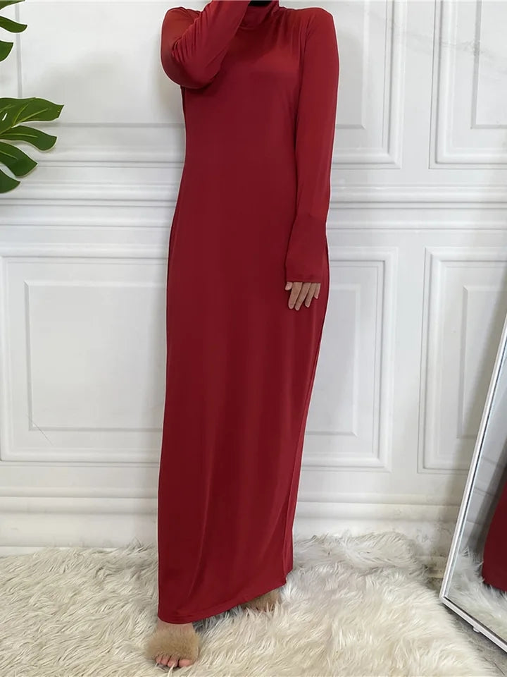 Abaya intérieur manches longues