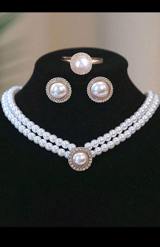 Parure perles